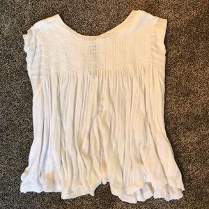 White flowy Anthropologie top